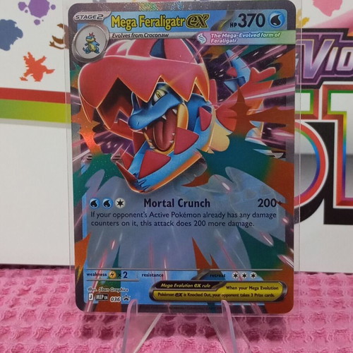 Pokemon Mega Feraligatr ex card like new MEP 036