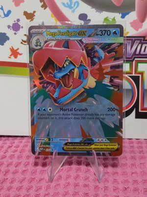 Pokemon Mega Feraligatr ex card like new MEP 036