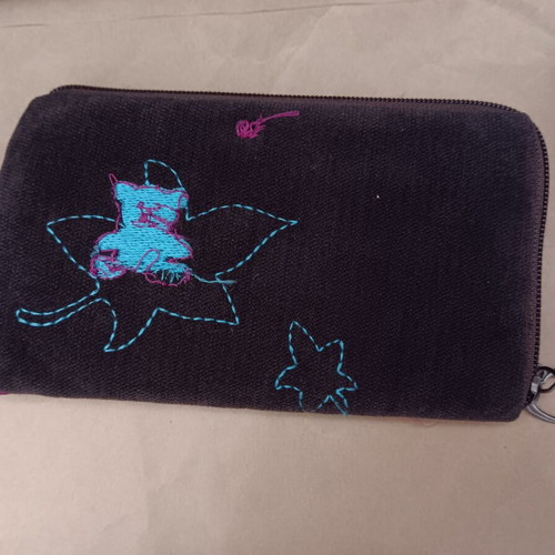 Wallets used, small, multicolored, with non-working zippers
