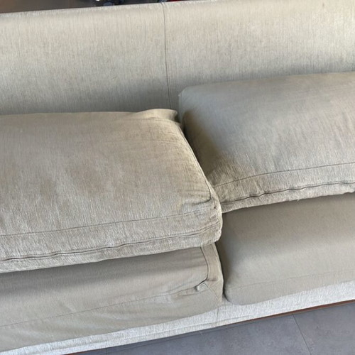 3-seater sofa used with wear on arms and cushions