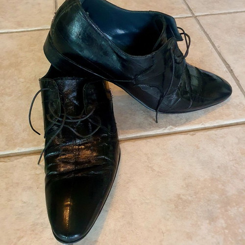Per La Moda men's dress shoes like new, size 43, black
