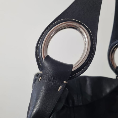 Saint Clair Paris shoulder leather bag used, black