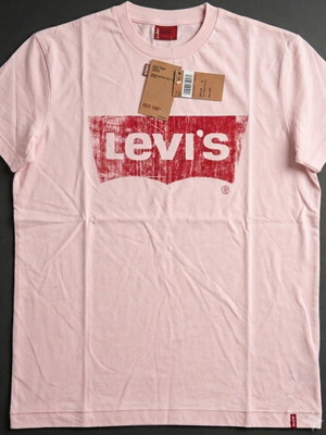 Levi's T-shirt vintage authentic medium ροζ παστέλ βαμβακερό