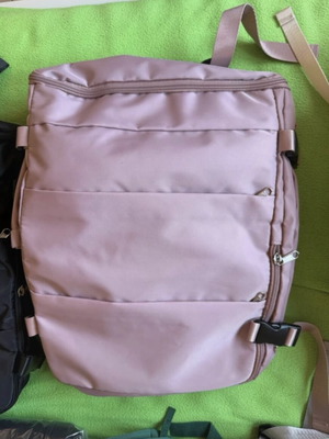 Travel backpack new, colorful, double space, personal item