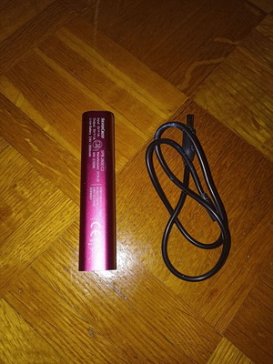Silvercrest power bank like new with cable, 2,600 mAh, purple