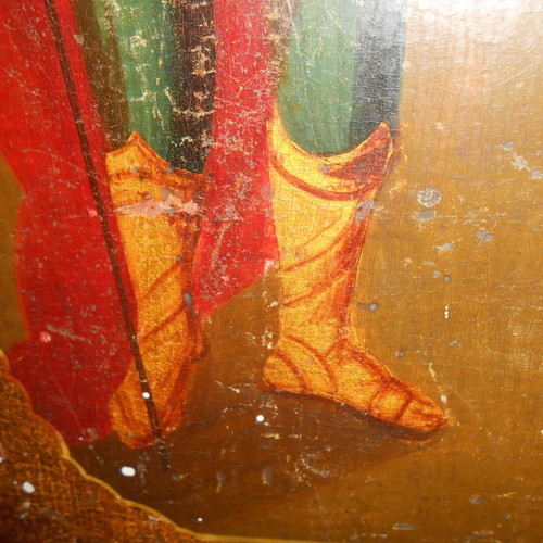 Rare 19th century religious icon used with authenticity certificate