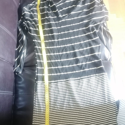 Elastic blouse dress black and gold batik used