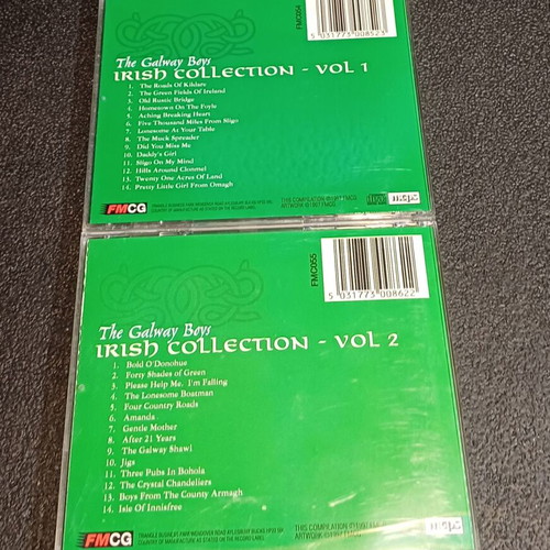 The Galway Boys Irish Collection Vol 1 & Vol 2 CD like new, folk