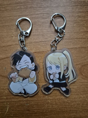 Ακρυλικά μπρελόκ Winry και Ling καινούργια