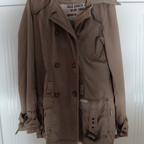 Khujo beige lightweight jacket medium used, good condition