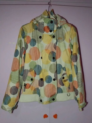 Roxy windbreaker jacket like new, beige multicolor, size S