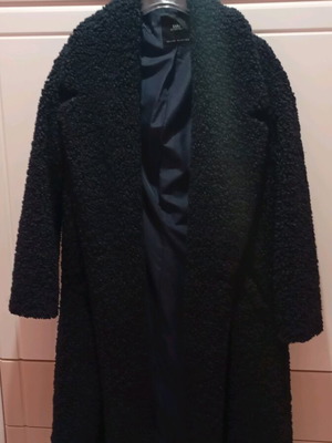 Zara boucle coat blue like new