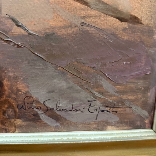 Nino Salvadori Esposito artwork used, framed oil painting