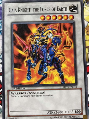 Gaia Knight The Force of Earth Yu-Gi-Oh! Card like new