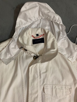 Burberry μπουφάν XL λευκό μεταχειρισμένο από χοντρό ύφασμα