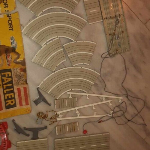Faller AMS Pack Nr. 4001 1960 used slot car track with missing parts