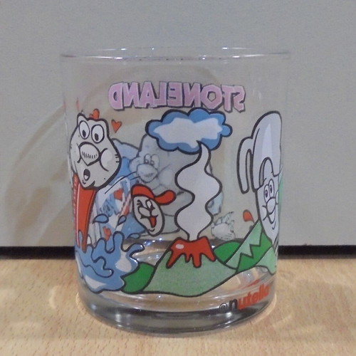 Nutella Stoneland old collectible glass used