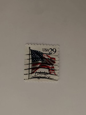 Συλλεκτικό γραμματόσημο ΗΠΑ 29 Cents I Pledge Allegiance σαν καινούργιο