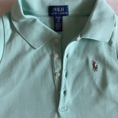 Polo Ralph Lauren sleeveless kids' polo shirt, mint green