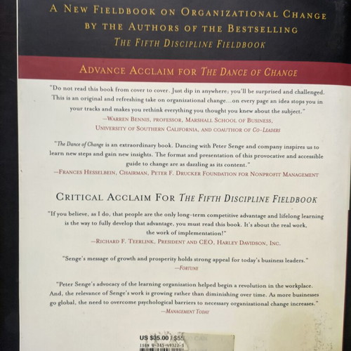 The Dance of Change book like new, Peter M. Senge
