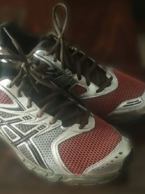 Asics Gel-DS Trainer 14 αθλητικά παπούτσια, νούμερο 44, γκρι και κόκκινα