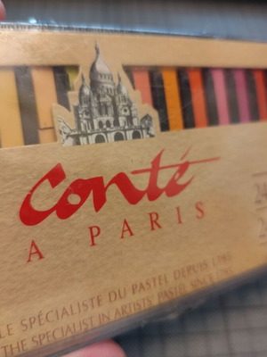 Conté a Paris dry pastels new, box of 24 pieces