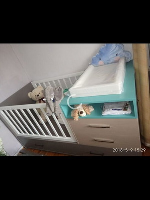 Baby and Children's Bed used with mattress and storage drawers