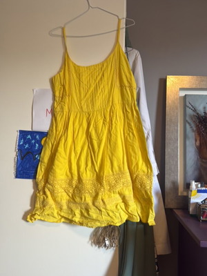 Yumi knee-length dress yellow XL used