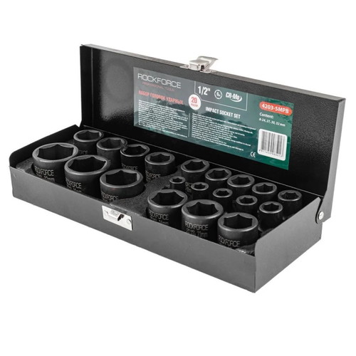 RockForce 20-Piece 1/2 Impact Socket Set new