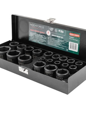 RockForce 20-Piece 1/2 Impact Socket Set new