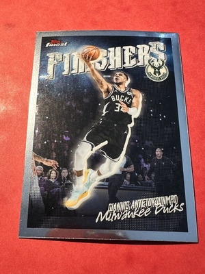Topps Finest Basketball 2024-25 Giannis Antetokounmpo Finishers Insert new