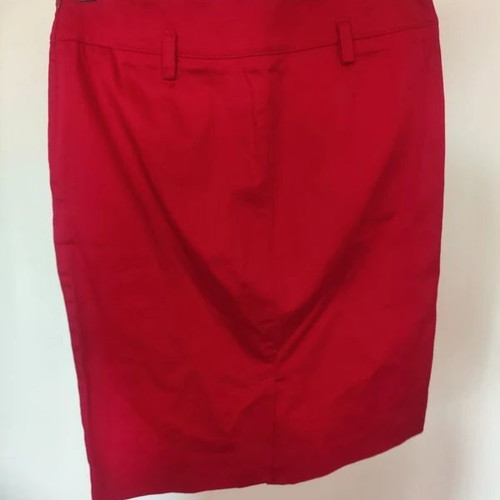 Sandro Ferrone Red Cotton Stretch Summer Skirt Size S Like New