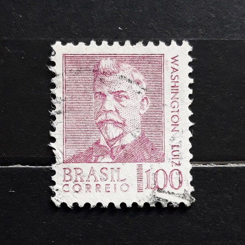 Brazil 1968 stamp like new, President Washington Luiz Pereira de Souza