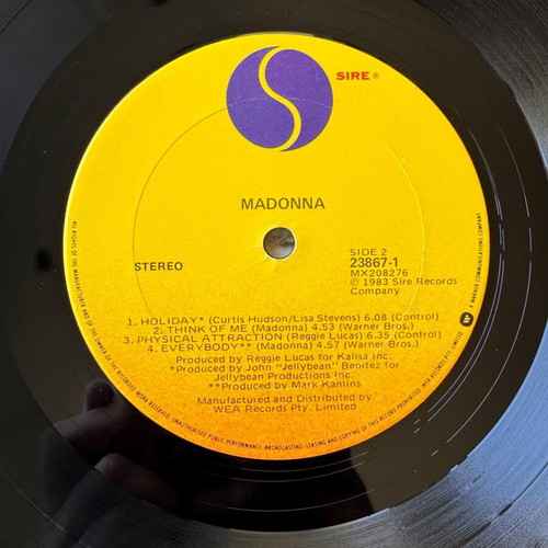 Madonna LP 1st Australian 1983 pop used