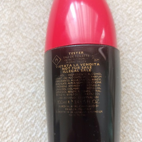 Moschino Cheap & Chic empty perfume bottle used