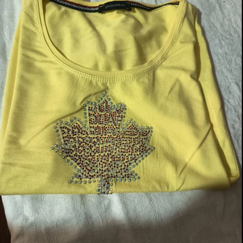 Dsquared2 women's blouse new, size small, yellow