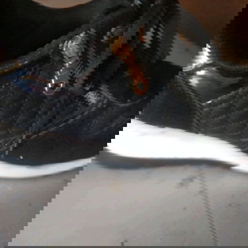 Αθλητικά μαύρα 39-40 sneakers με λαστιχένια σόλα