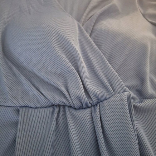Blue midi dress used with chest padding