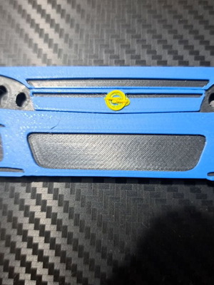 Μπρελόκ αυτοκινήτου Opel 3D printer καινούργιο, μαύρο και μπλε