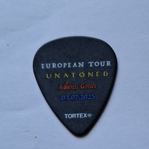 Machine Head guitar pick Unatøned Tour 2025 new