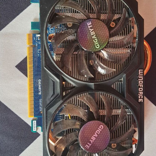 Gigabyte Nvidia GeForce GTX 750Ti 2 GB graphics card used