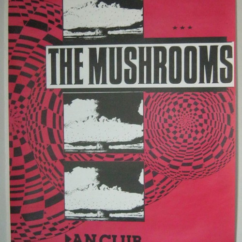 The Mushrooms posters promo for 2nd album and live, very good condition, set of 2