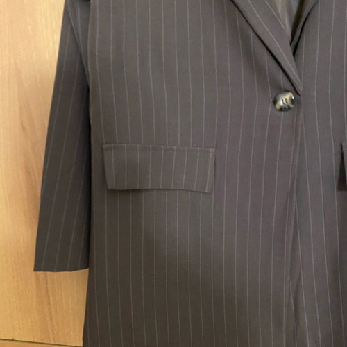 Celestino women's striped suit new, beige and brown