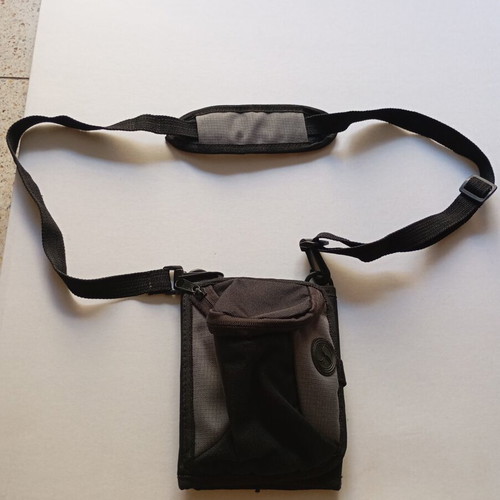 Shoulder bag or wallet 2 in 1, black and grey