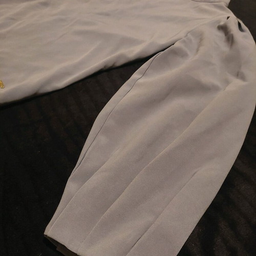 Regalinas blouse gray with puff sleeve like new