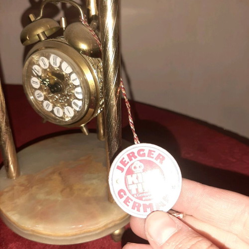 Vintage Jerger Germany table clock new, analog