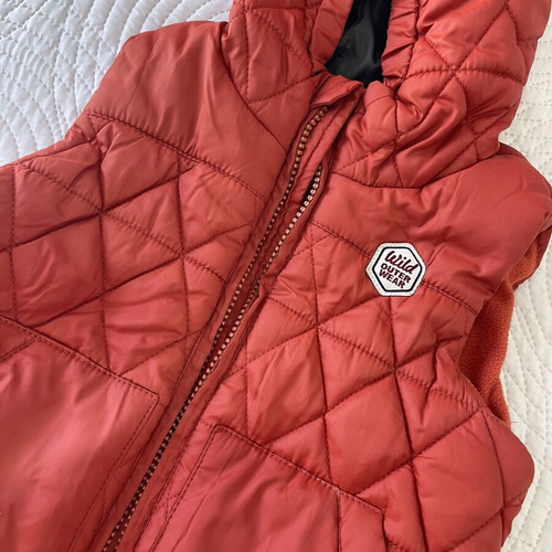 Zara sleeveless fleece vest, red, toddler size 92-98 cm