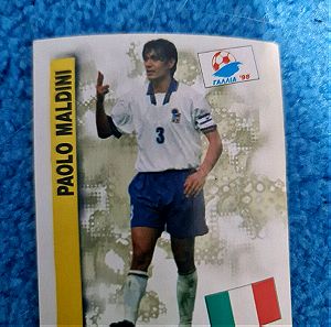 Συλλεκτικό αυτοκόλλητο World cup 1998 France Paolo Maldini Italy