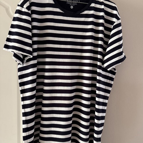 Berto Lucci striped T-shirt, XXL, black and white