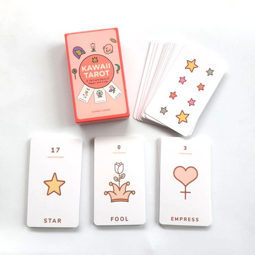 Kawaii Tarot Cards like new, minimal and cute deck